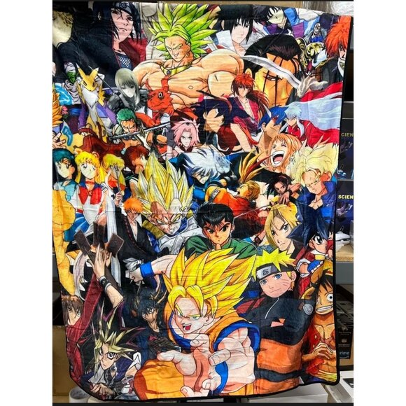 LAhair Other - LAhair Anime Characters Fleece Blanket Double Sided 40"X50" Soft Lightweight Thr
